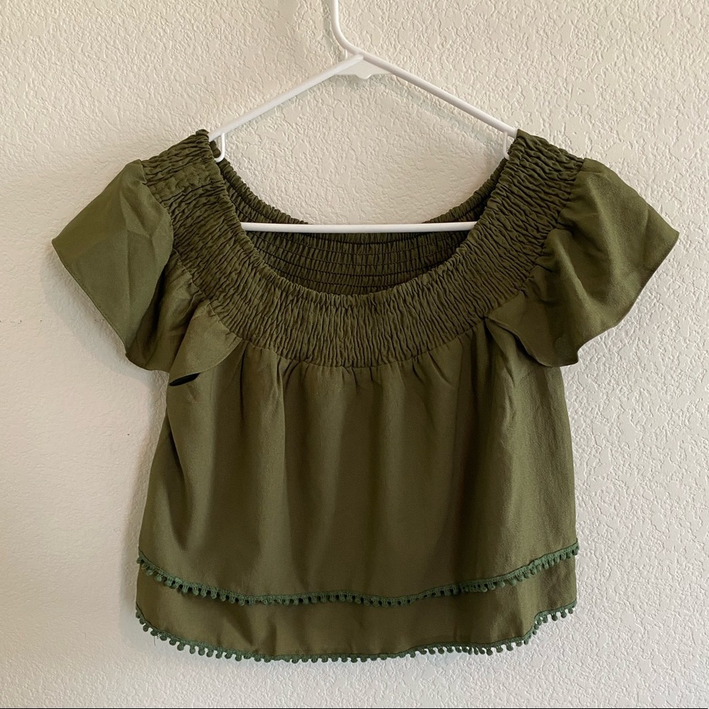 Off The Shoulder Crop Top